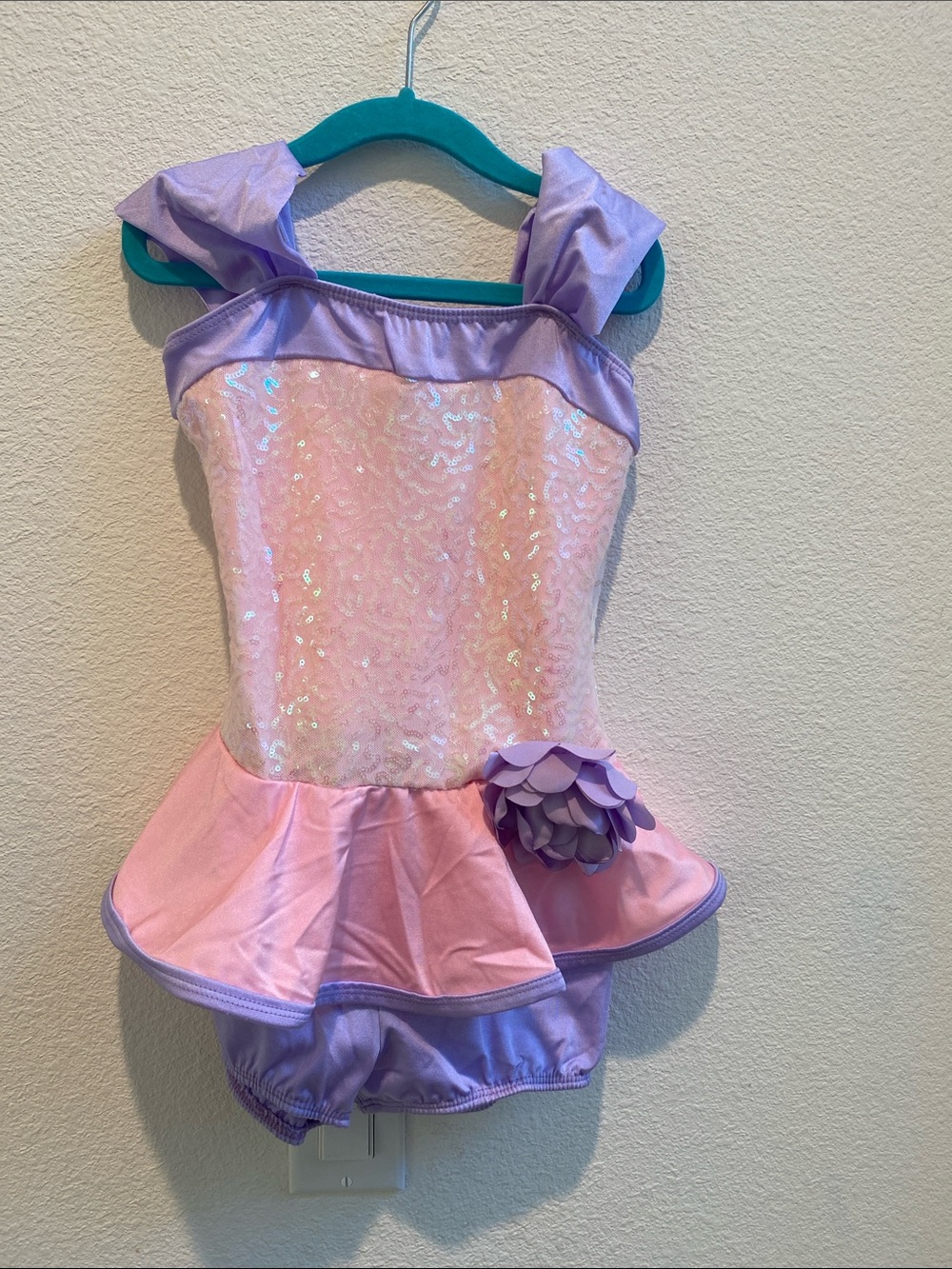 Lavender & Pink Sequin Kids ballet dance Costume